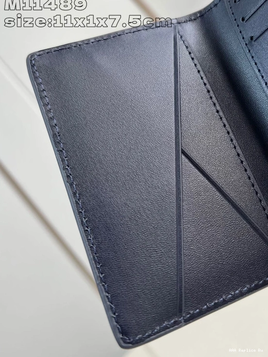 AAA Pruses Bags cm VUITTON LOUIS Pocket Organizer-7.5*11.1*1 0807
